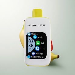 AirFuze Smart 30000 Puffs فراولة موز شاشة تعمل باللمس 5% نيكوتين 900mAh