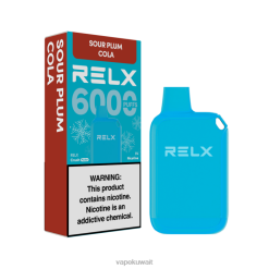 Vape Kuwait الكولا البرقوق الحامض - RELX Crush Pocket 6000 الجليدية LXTPN19